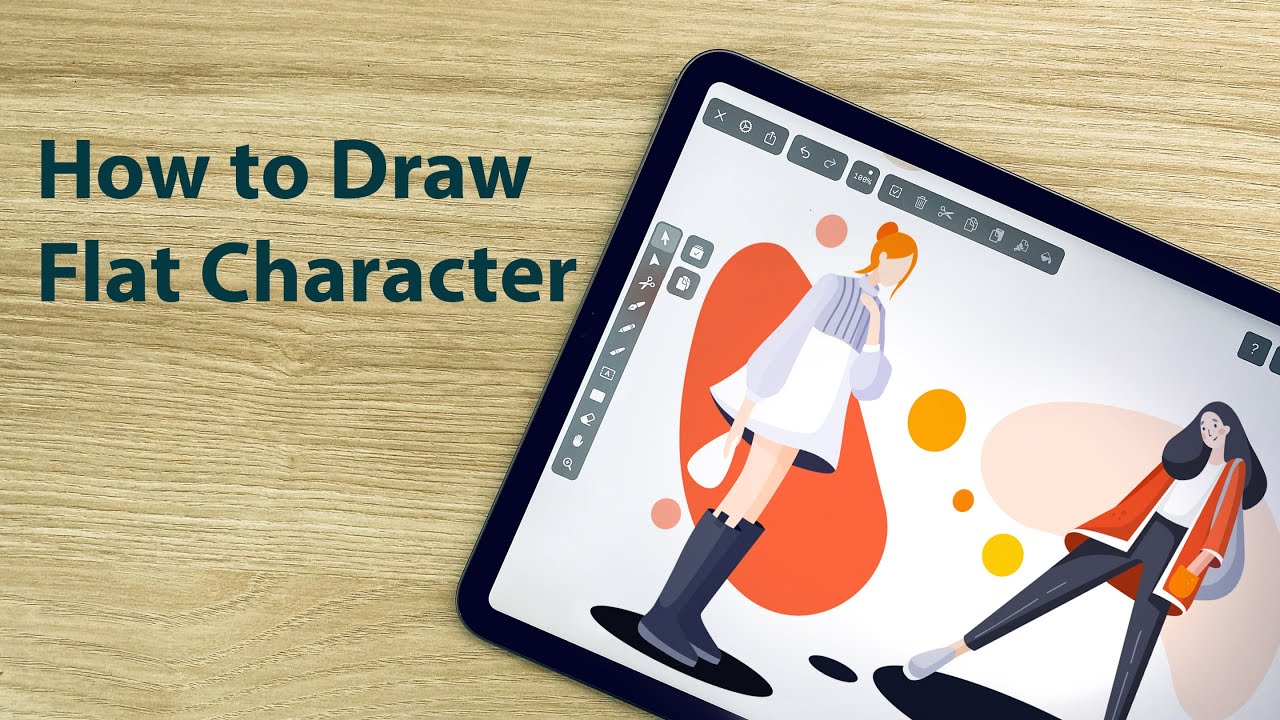 How to Draw a Flat Character Design