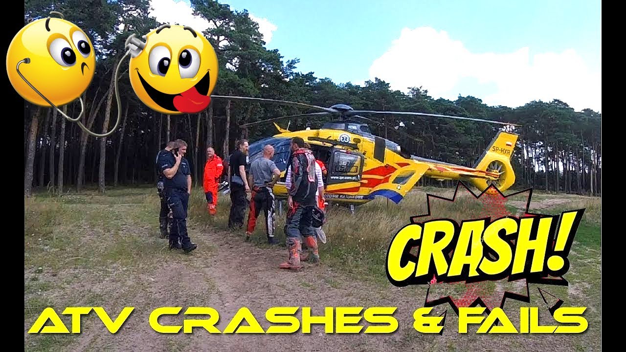 🚁🚑- Na ratunek helikopter LPR: wypadek na crossie / Ori ATV Riders / ATV Crashes & Fails