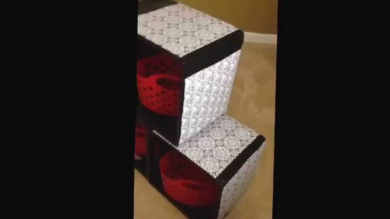 Simple Milk Crate Shelf System