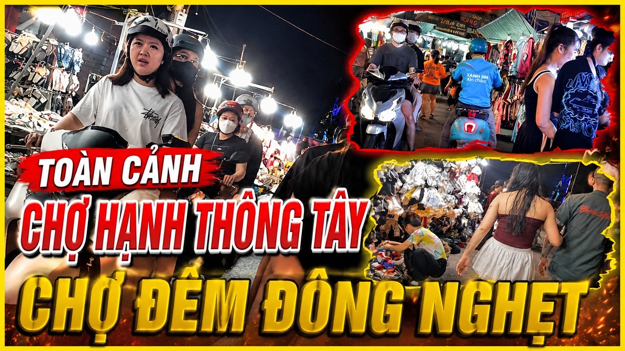Chợ Hạnh Thông Tây Gò Vấp Về Đêm Đông Nghẹt Người Dạo Chợ Sài Gòn