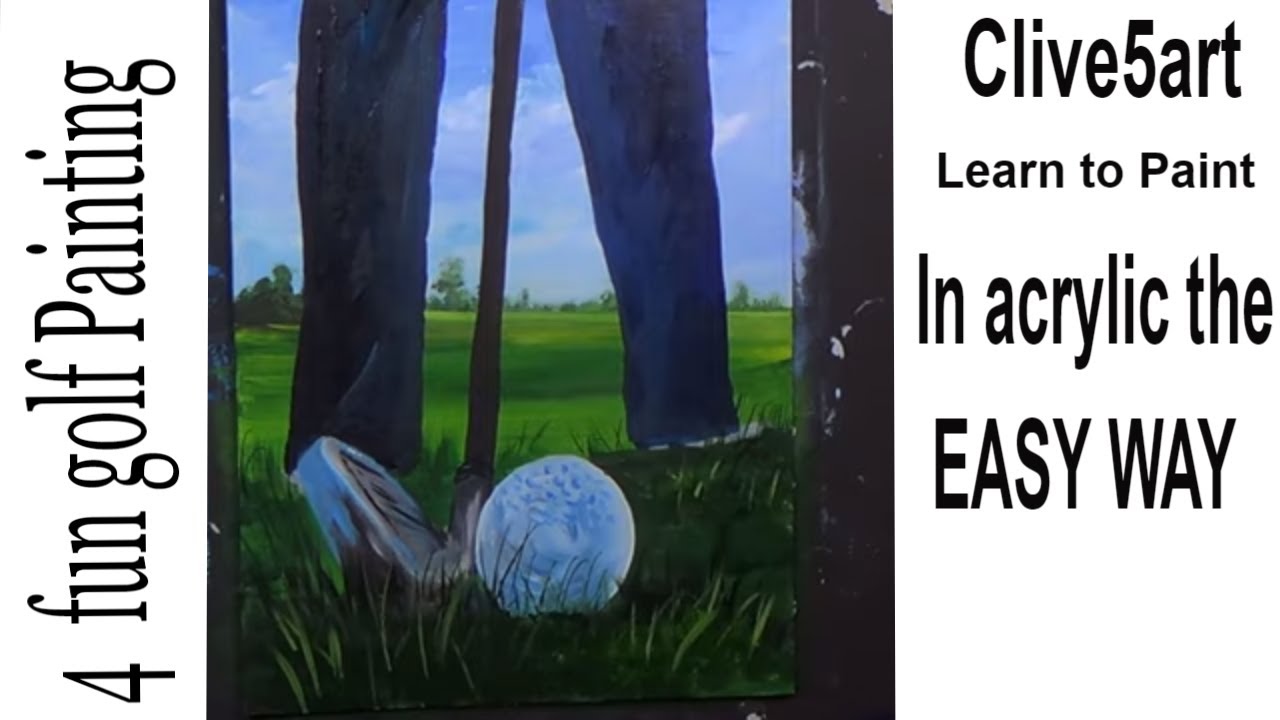 EASY Golf Ball painting tutorial