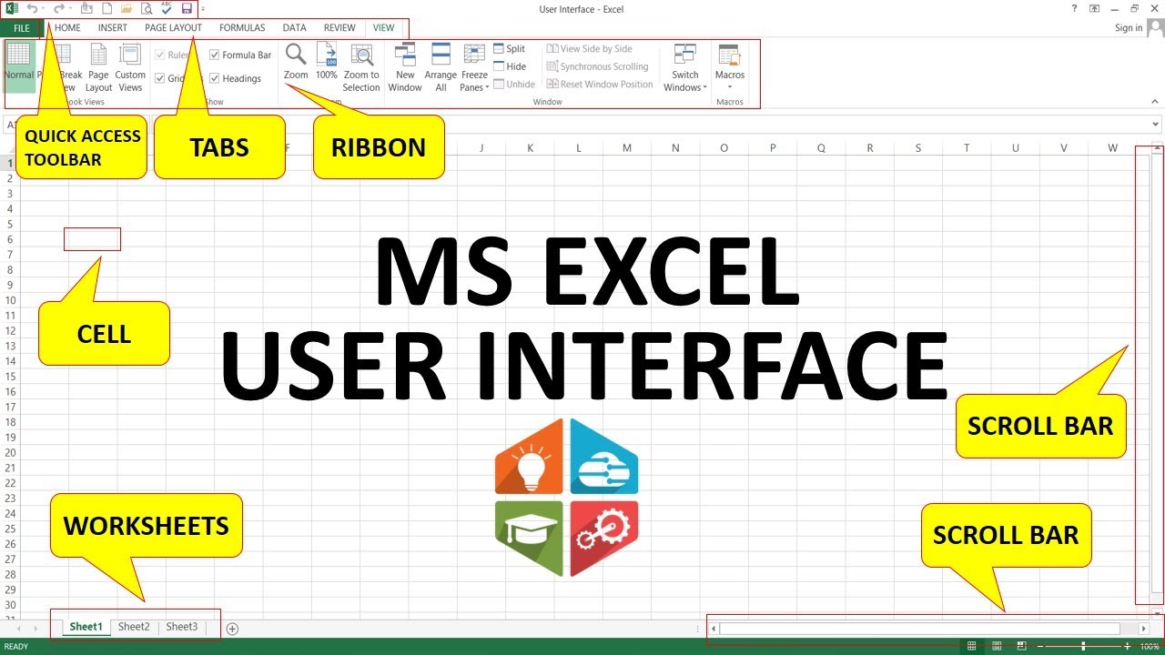 MS Excel Tutorial | User Interface | Beginner Level Excel Training | Knowledge Diary
