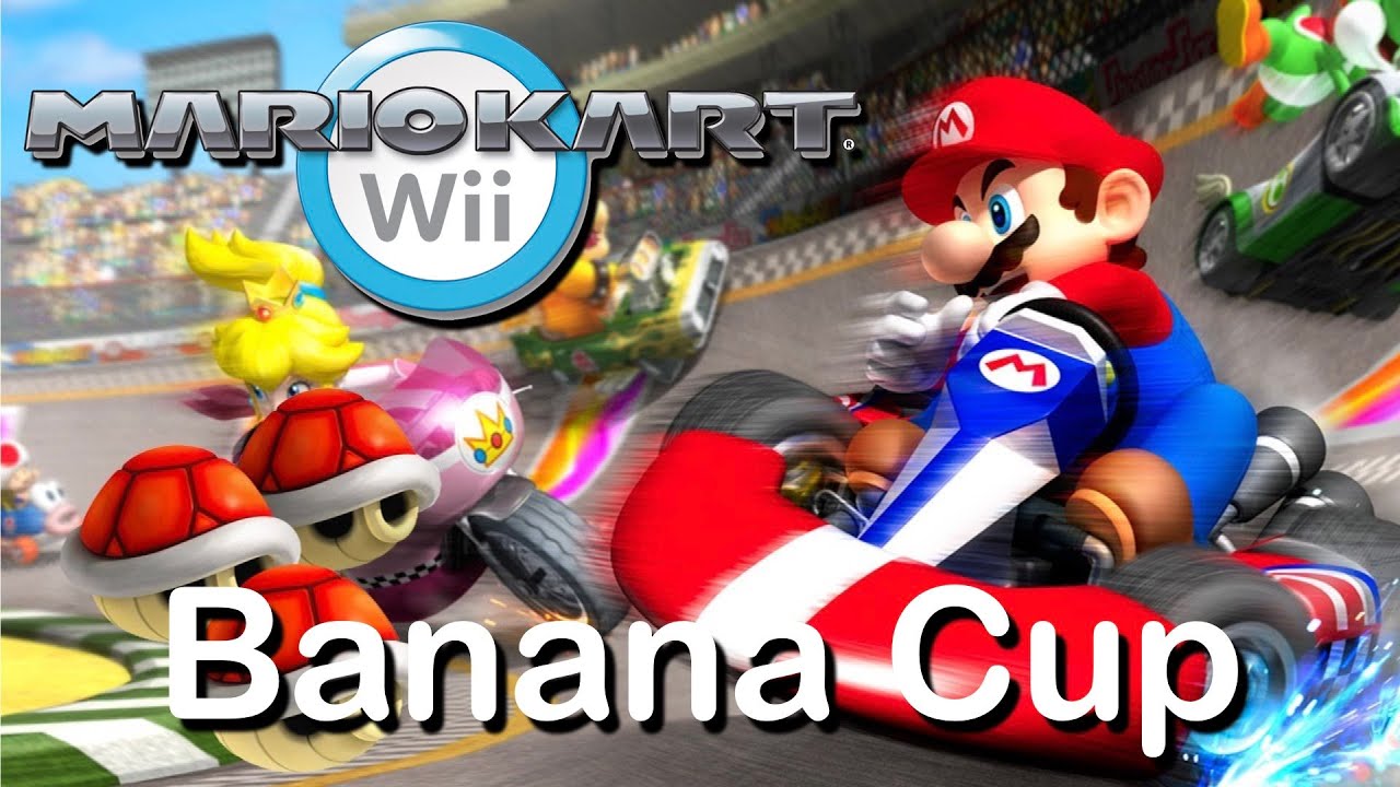 Mario Kart Wii | Banana Cup | Mario vs Luigi | 2 Players | Multiplayer Gameplay HD