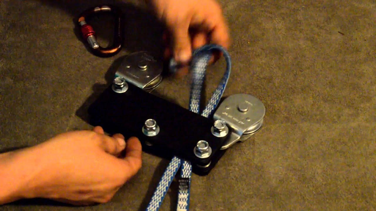 How to make a zipline- trolley system