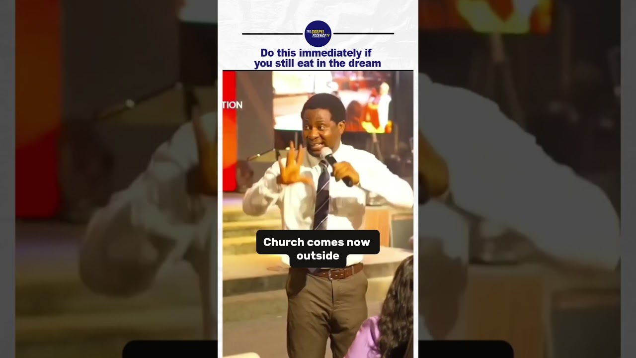 Anytime you eat in the dream do this immediately | Apostle Femi Lazarus