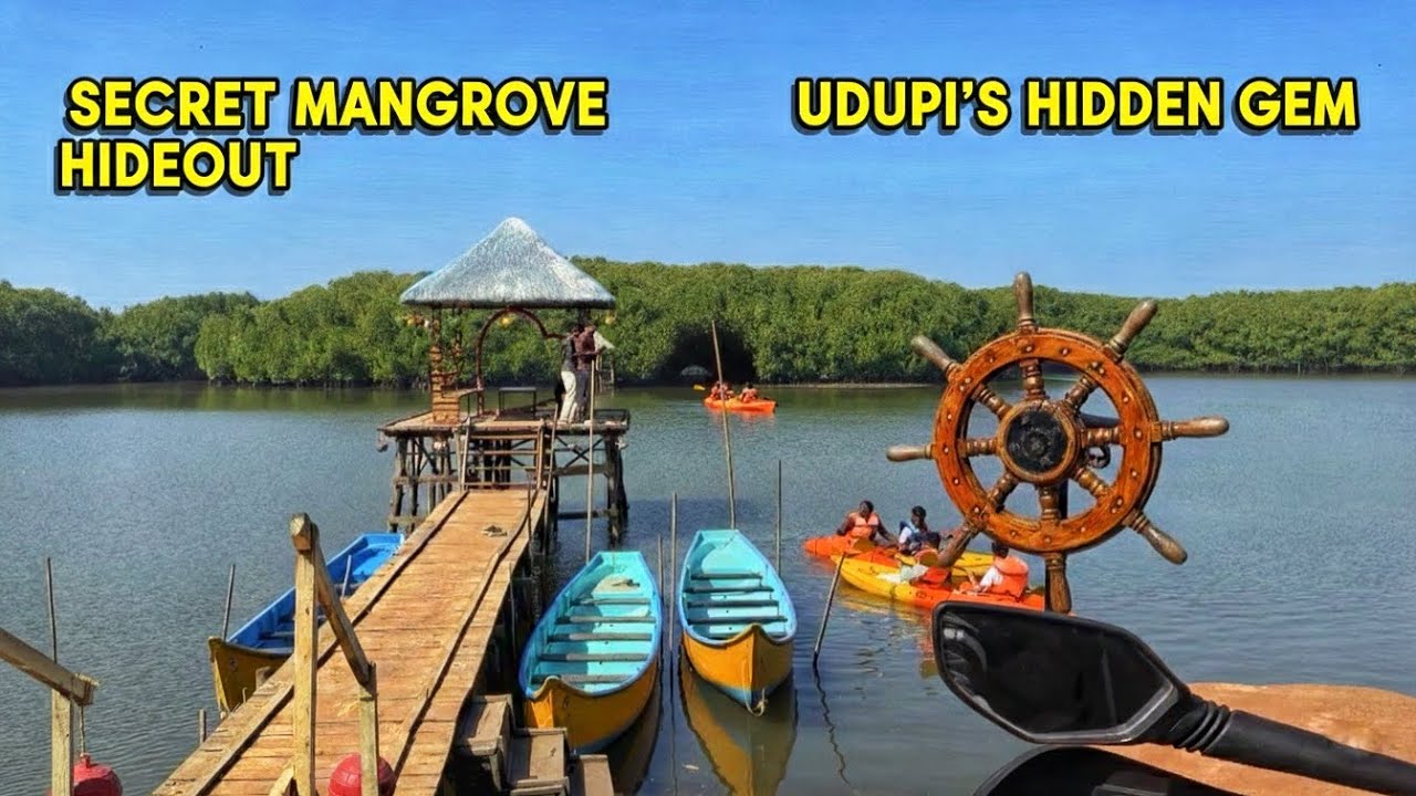 Udupi’s best Hidden Spot !! Kayaking Through Mangrove 🌿