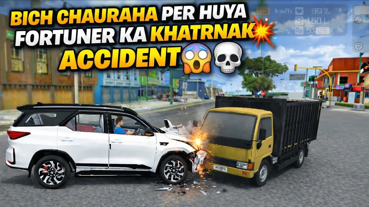 CHAURAHA PER HUYA FORTUNER KA KHATRNAK ACCIDENT 💀😱|