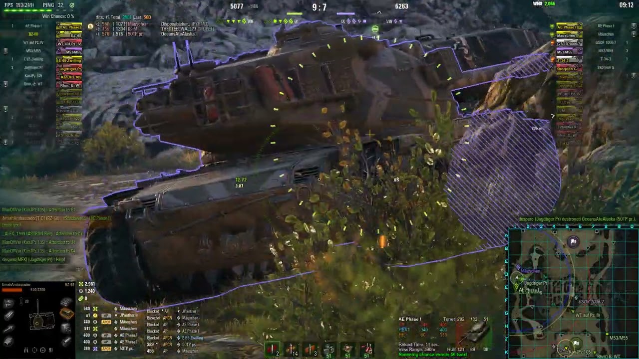 Ace Tanker Bz-68 Battle