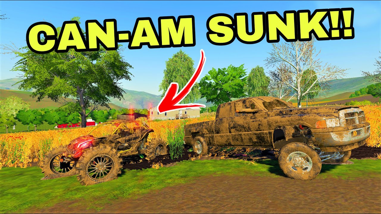 CAN-AM AND 2ND GEN CUMMINS STUCK IN FARMERS FIELD.. *NOT GOOD*
