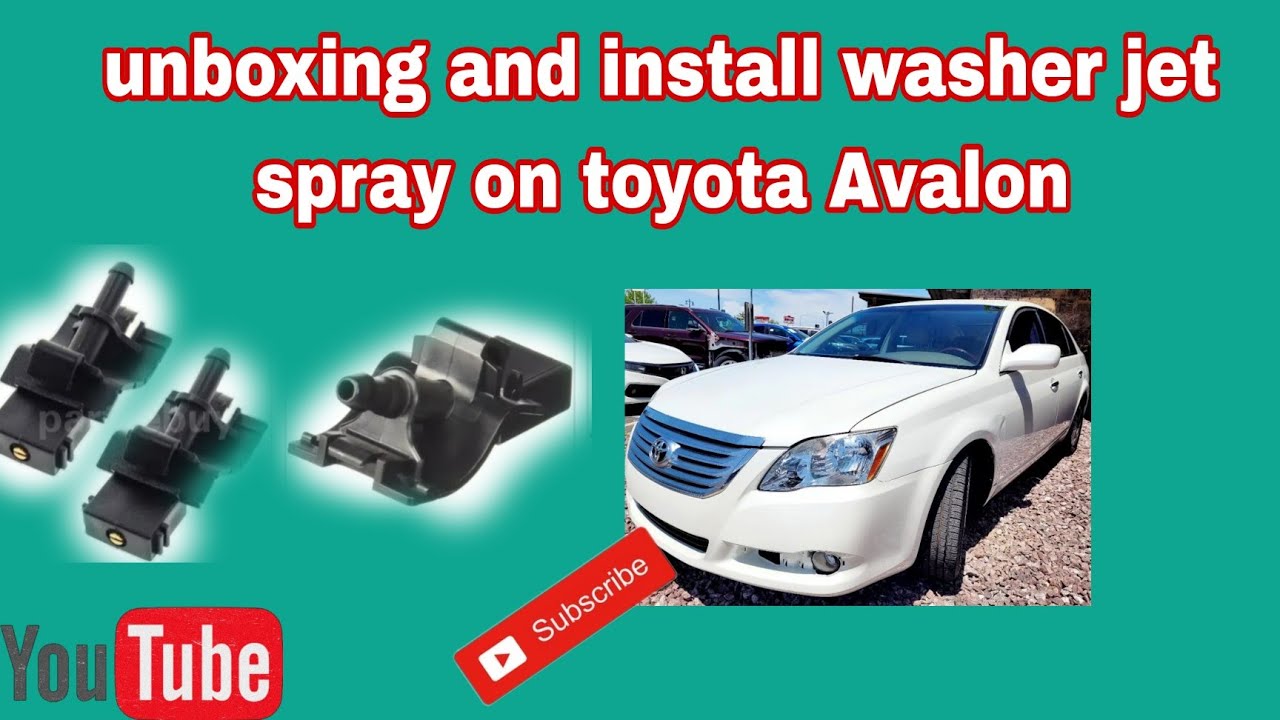 Распаковка и установка форсунки стеклоомывателя на Toyota Avalon