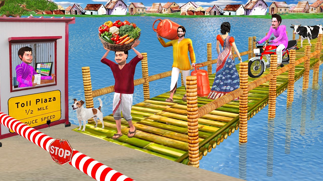 Walking Bridge Built Majdoor Ka Toll Plaza Hindi Kahani Moral Comedy