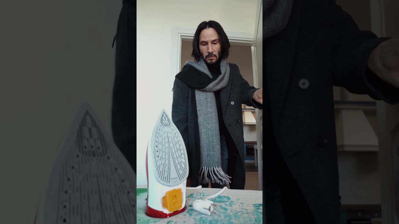 Keanu Reeves forgot to turn off the iron in the house!