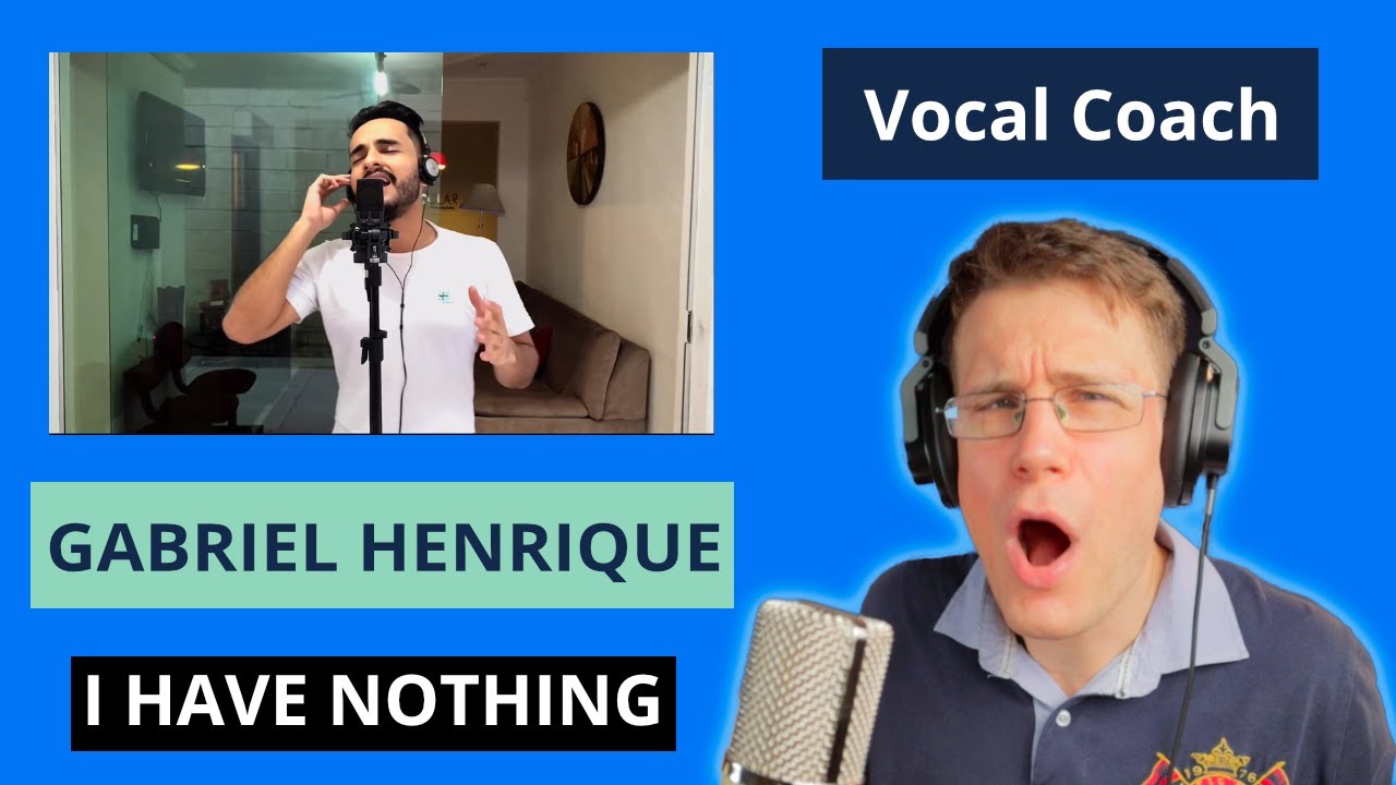 Vocal Coach Reacts to Gabriel Henrique singing 
