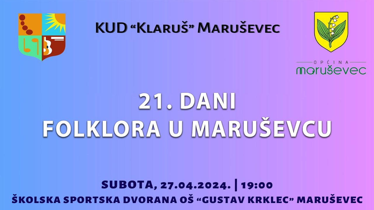 KUD „Klaruš“ Maruševec–„Maruševečki majpan“ Autor: Pjerino Hrvaćanin, Glazbena obrada:Franjo Plantak