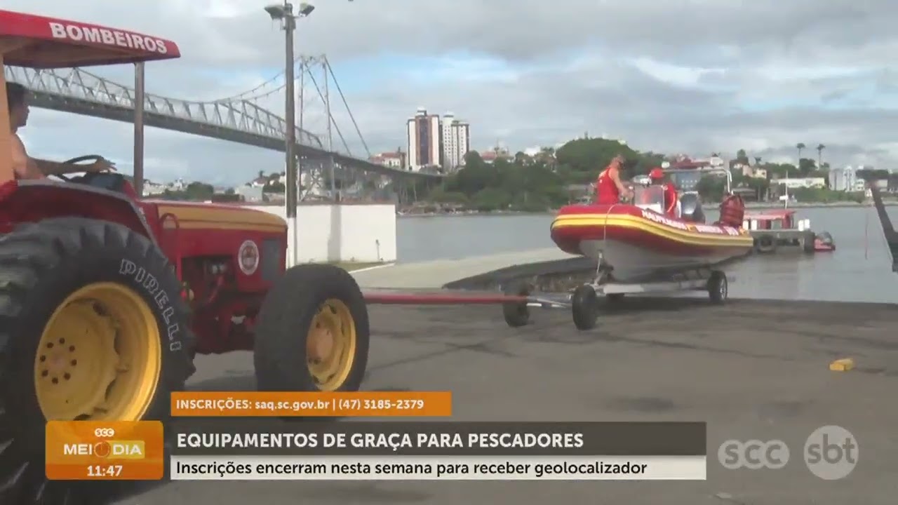Equipamentos grátis a pescadores: inscrições encerram nesta semana | Cotidiano | SCC Meio-Dia