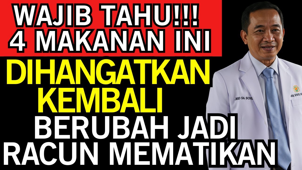 DokterBongkar! 4 MAKANAN INI Dihangatkan ULANG BERUBAH Jadi RACUN MEMATIKAN - Kesehatan Lansia