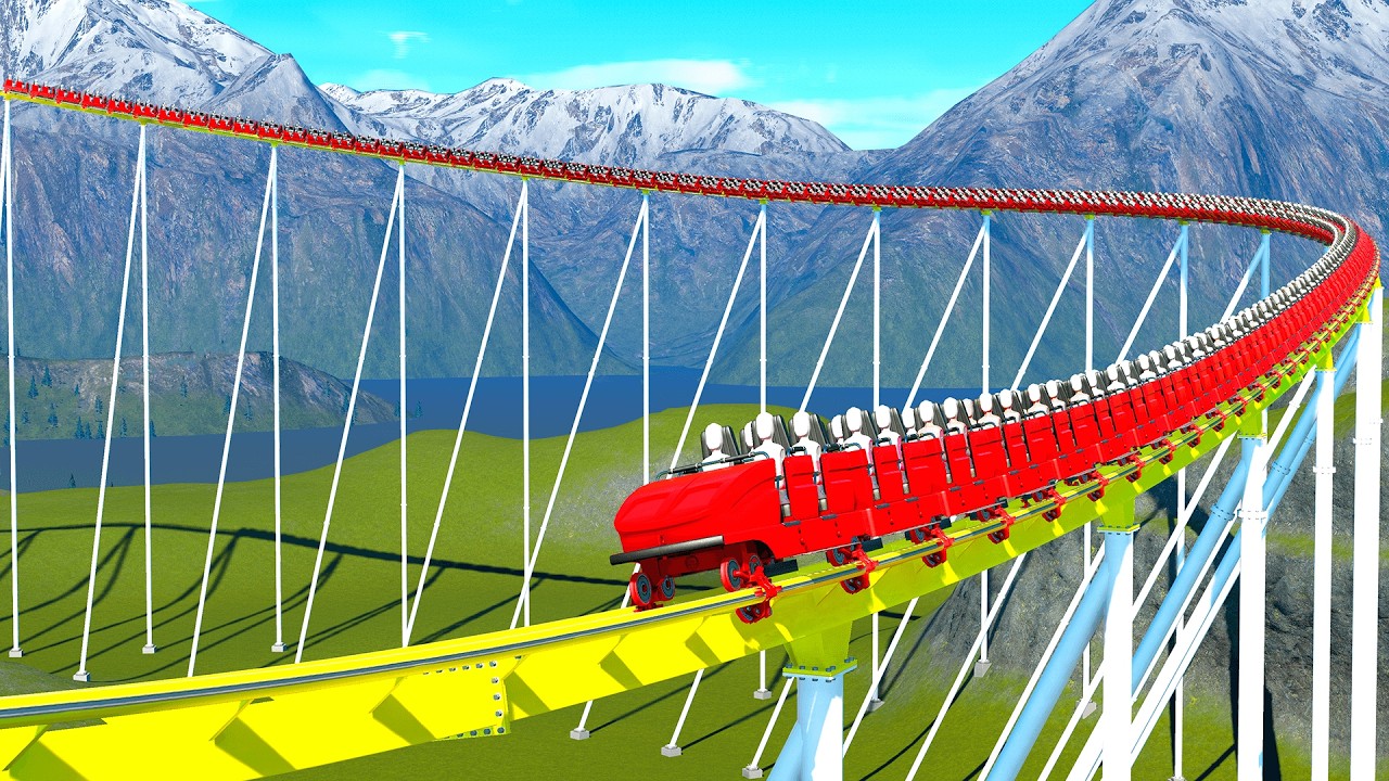 100 Roller Coaster Cars in Action – Planet Coaster