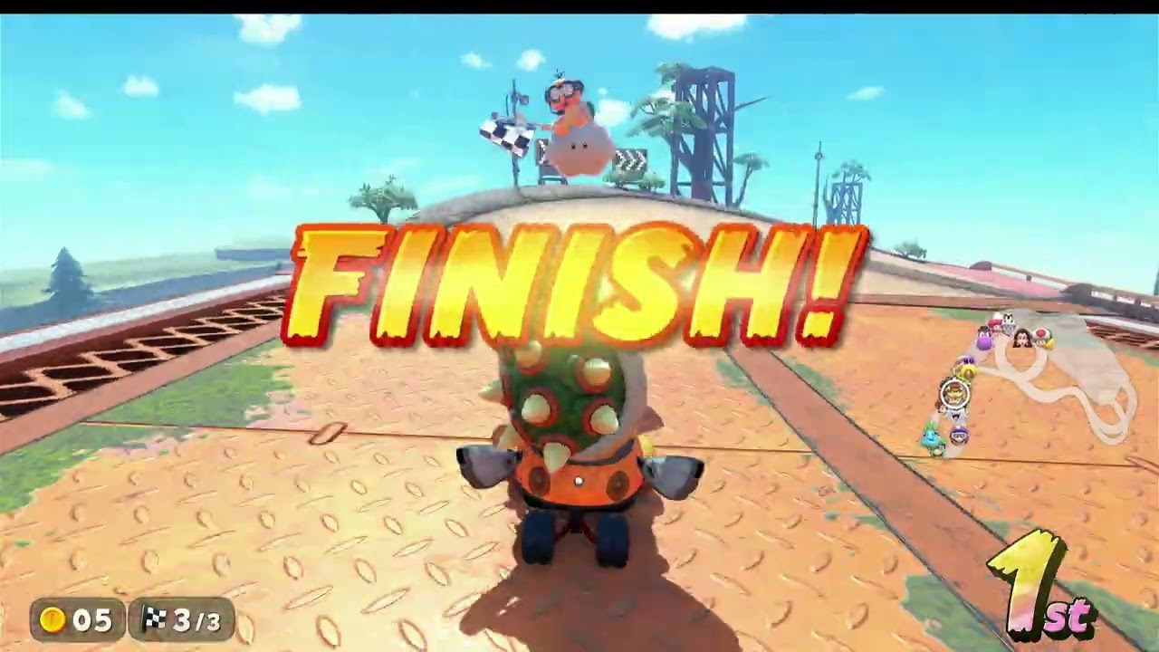 Super Mario Kart World as Bowser in the Leaf Cup ☘️