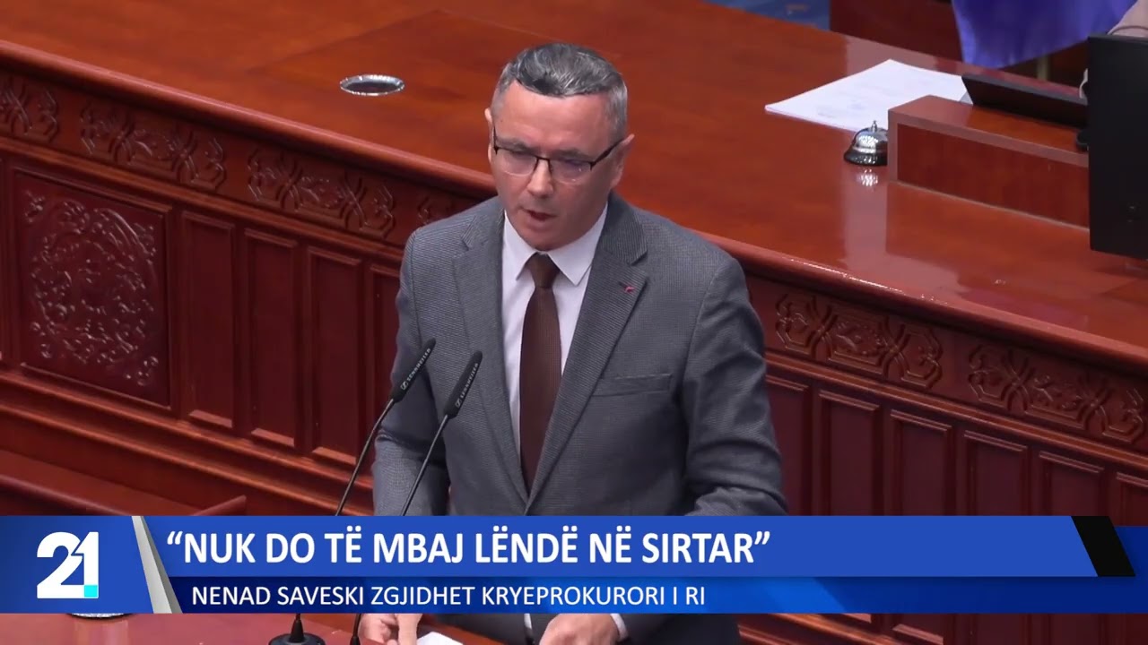 “Nuk do të mbaj lëndë në sirtar”, Nenad Saveski zgjidhet kryeprokurori i ri
