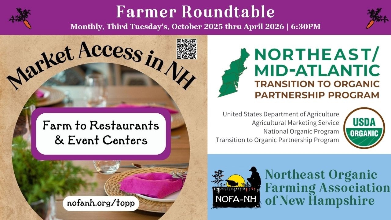 Farmer Roundtable Access to Markets: Farm to Restaurants/Event Centers