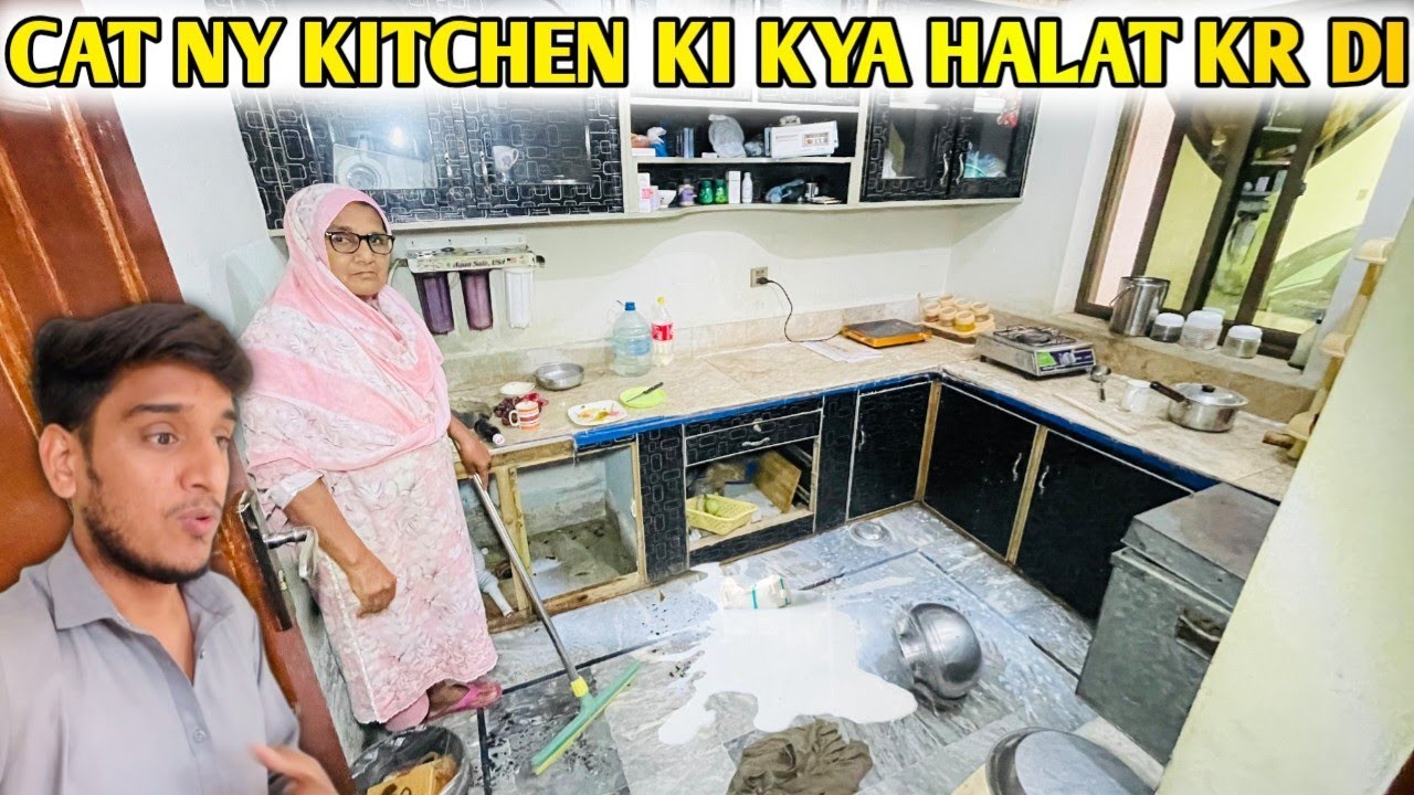Ye Kia Halat Kar Di Kitchen Ki Cat(Bili) Ny😡🤦Amma Bili Py Shadeed Tapi Hui Hain🤣😡