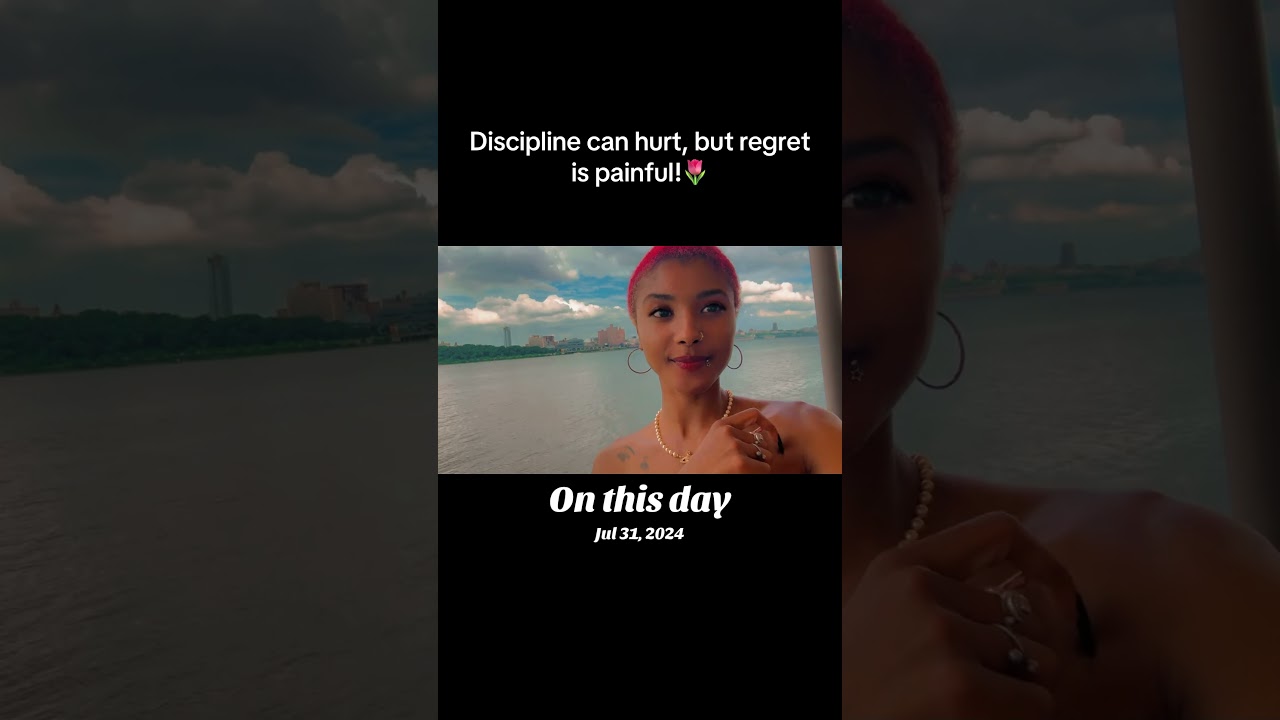 Discipline can hurt, But regret is painful! #becomingher