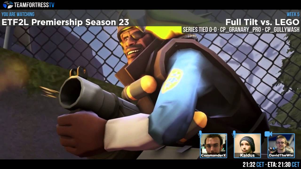 ETF2L Premiership S23 W5: Full Tilt vs. LEGO