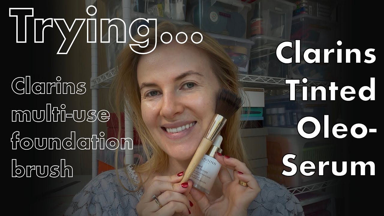 How to use Clarins Tinted Oleo-Serum and Multi-Use Foundation Brush