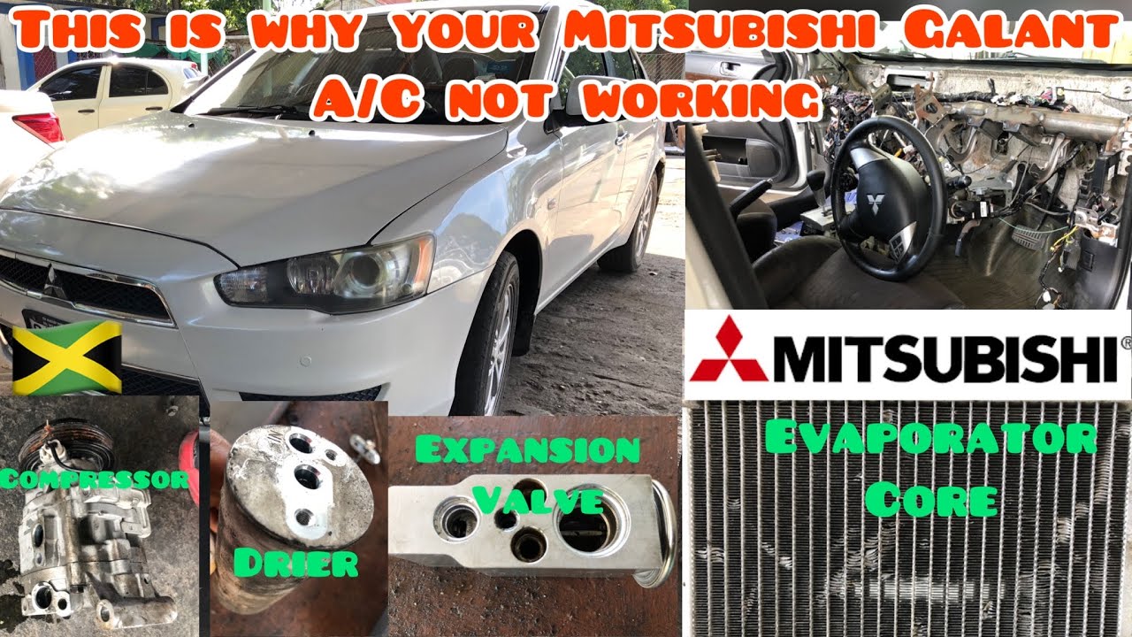 Mitsubishi Galant (lancer) A/C Evaporator Core Compressor and Receiver Drier Replacement