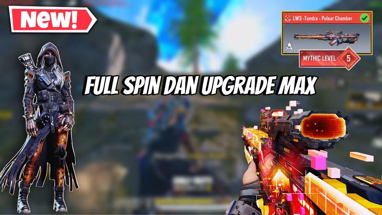 Full Spin dan Upgrade Max Mythic LW3 Tundra Pulsar Chamber | Battle Royale | CODM