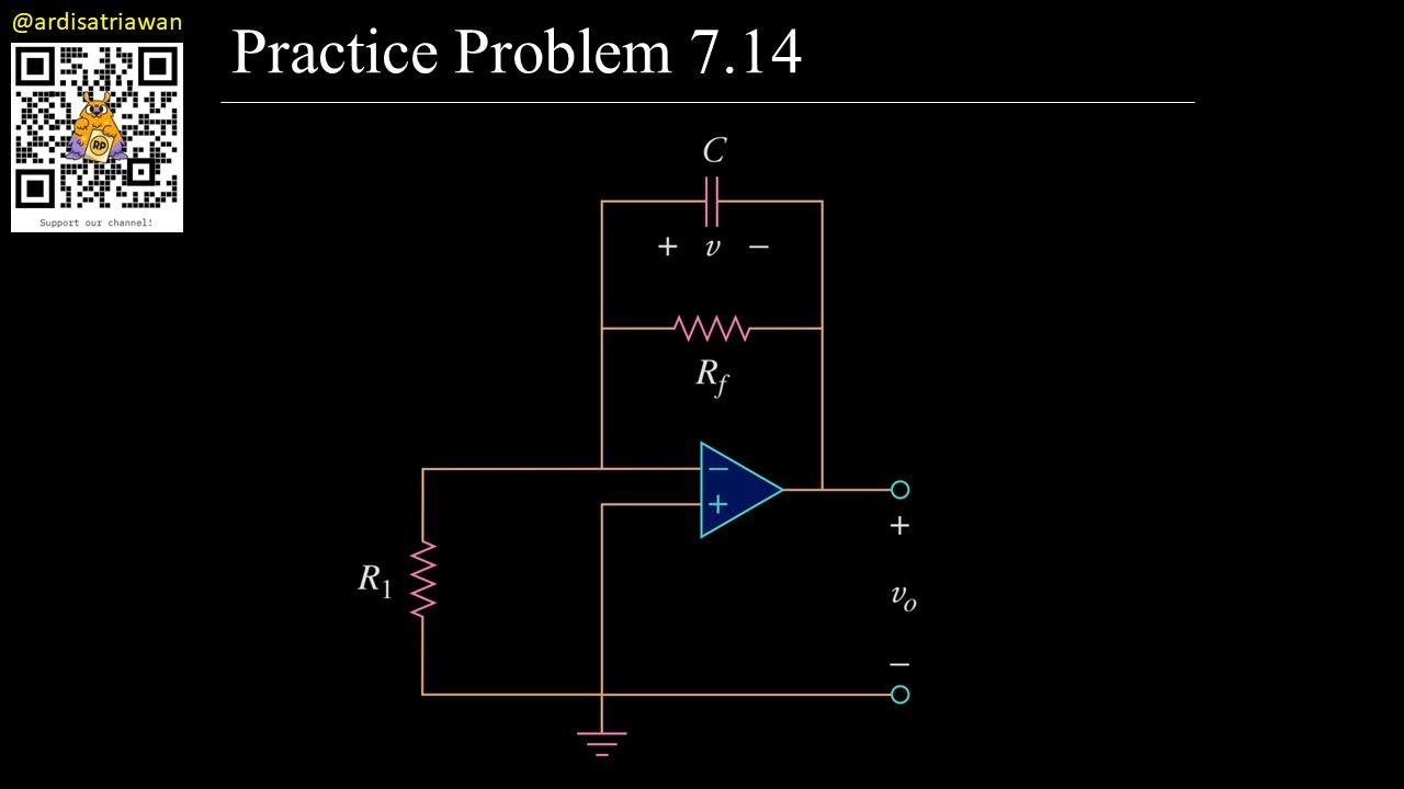Practice Problem 7.14 Fundamental of Electric Circuits (Sadiku) 5th Ed - Op-Amp + RC circuit