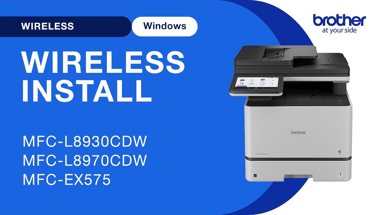 MFCL8930CDW wireless setup - Windows