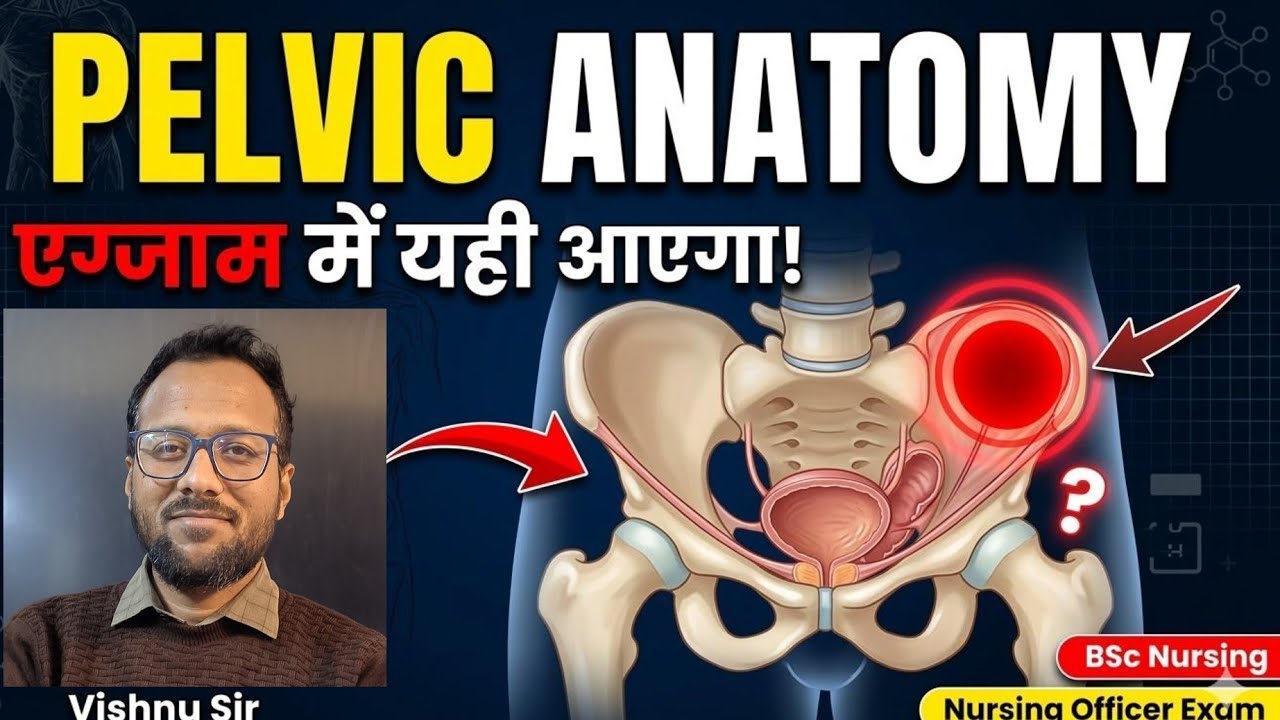 BSC NURSING PELVIC ANATOMY , NURSING OFFICER , SGPGI, KGMU , NORCET , RML COMPLETE CONCEPT