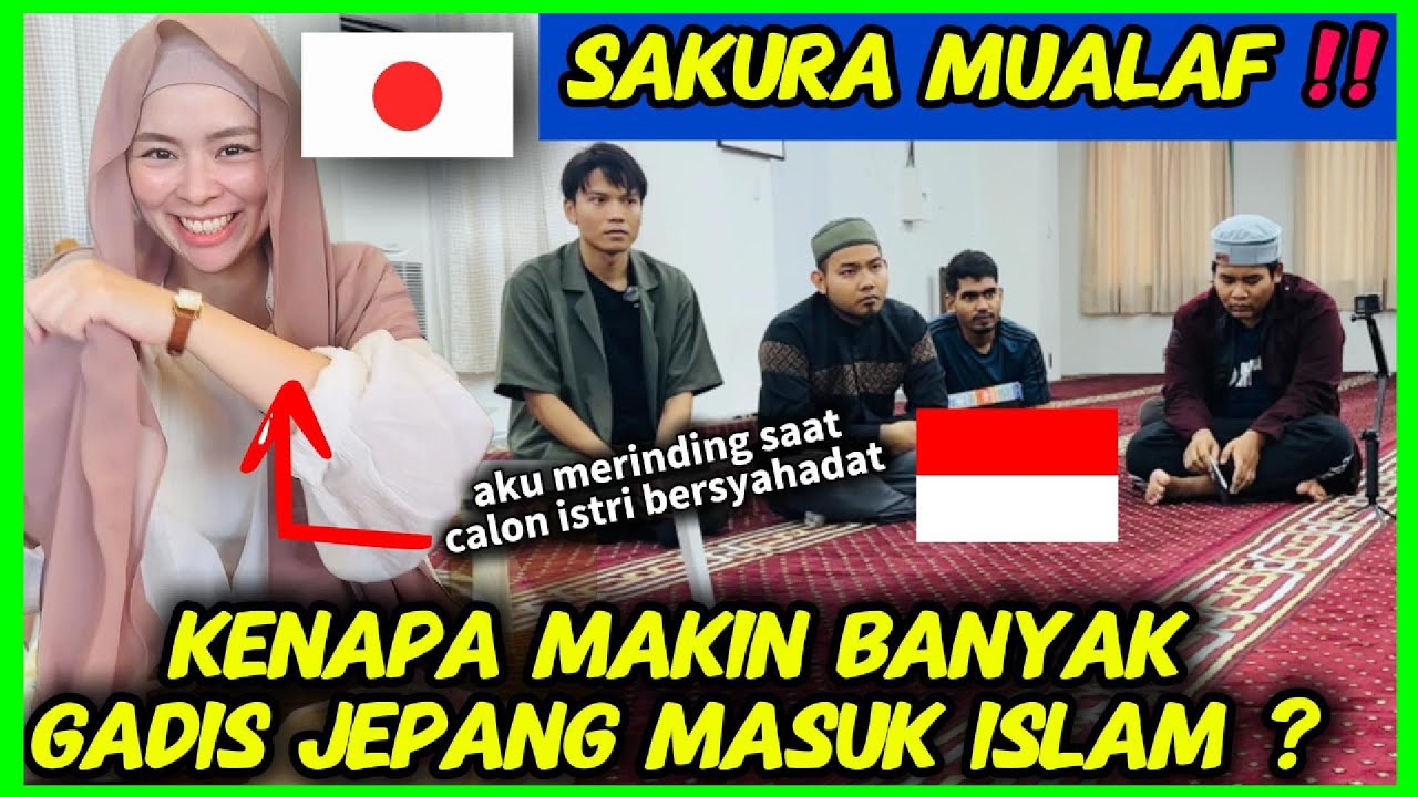 DETIK-DETIK SAKURA JADI MUALAF‼️DI MASJID ISTIQLAL OSAKA JEPANG