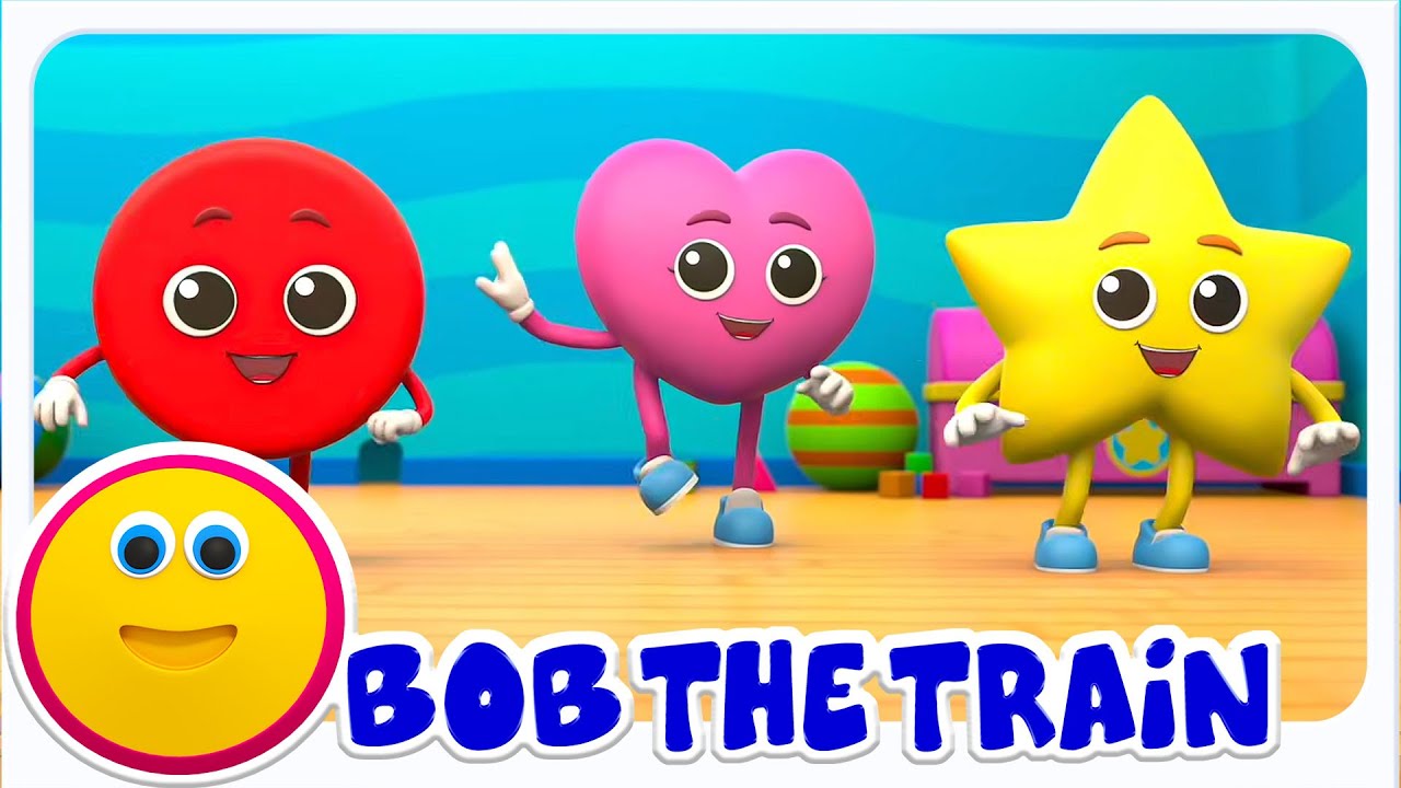 Bob O Trem Músicas Formas e 3D Rimas Infantis em Portugues