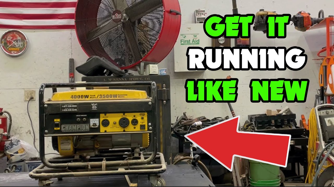 Champion 3500-watt Generator - Remove & Clean Carburetor