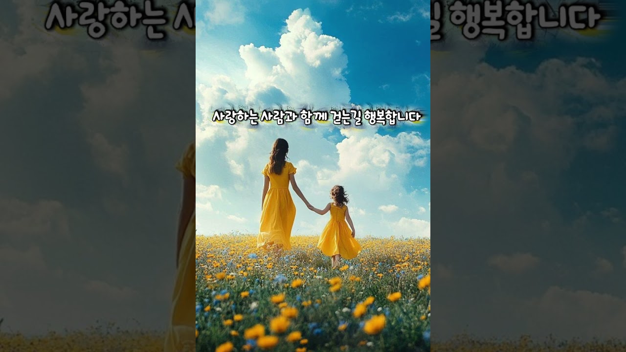 사랑하는 사람과 함께 걷는길 행복합니다 (작사-새예루살렘)