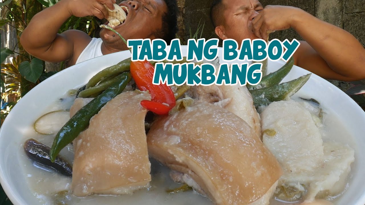 TABA NG BABOY SINIGANG MUKBANG