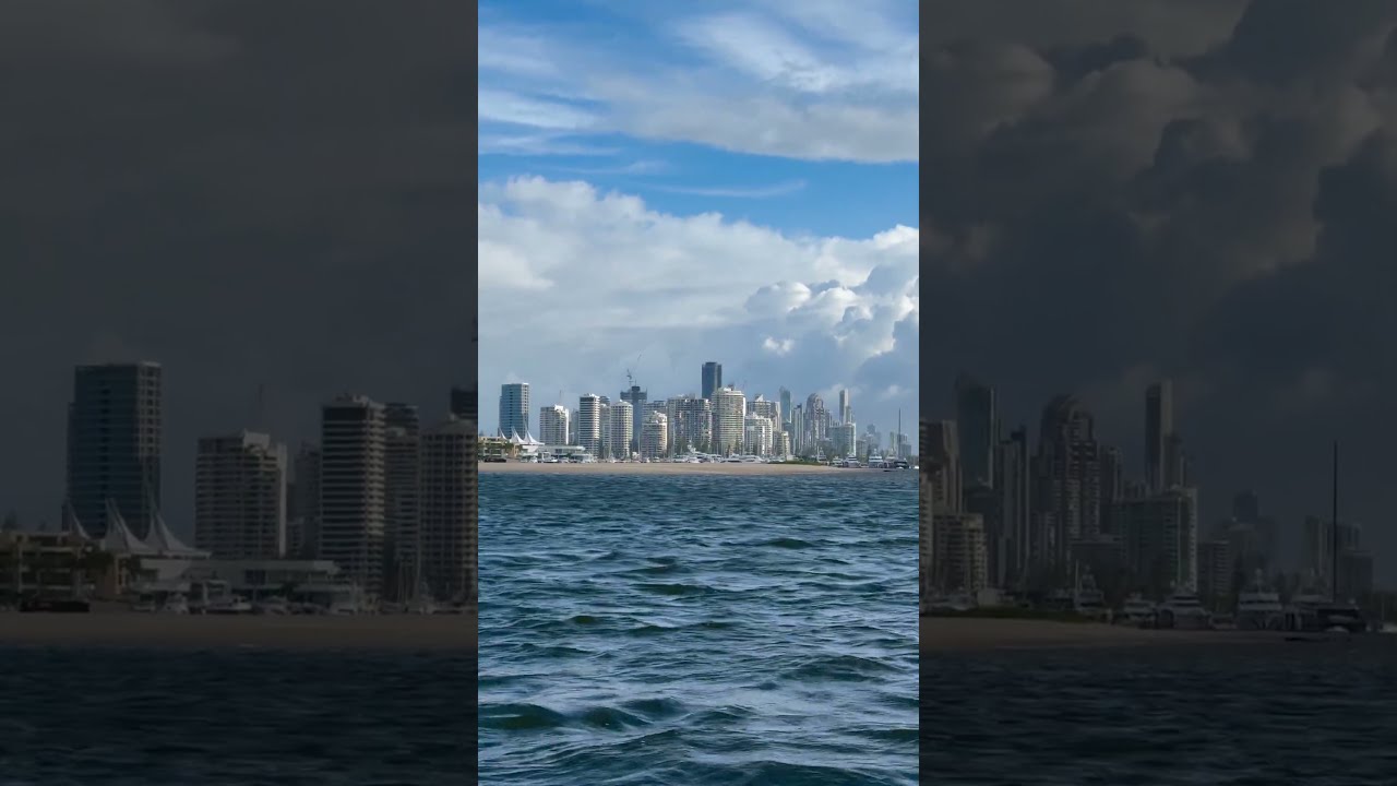 Gold Coast Skyline from the Sea | 4K | Shot on iPhone 15 Pro Max