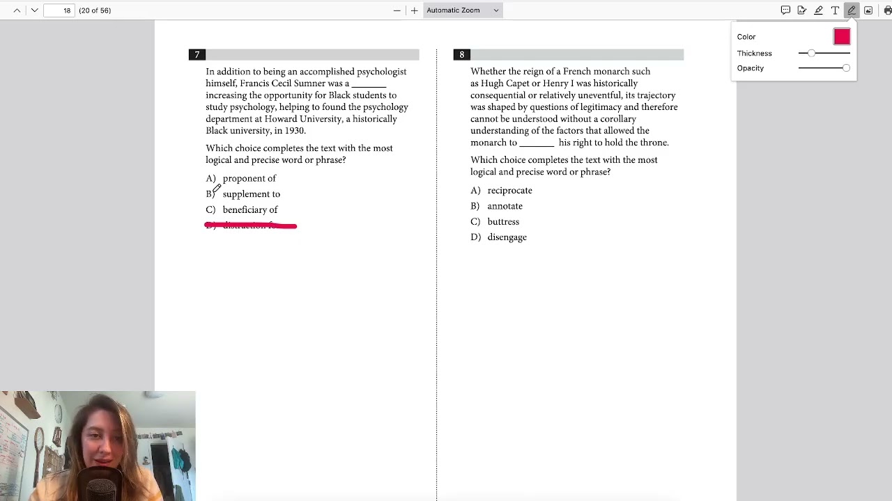 Study With Me: College Board SAT Practice Test #4: Reading & Writing [Part 3]