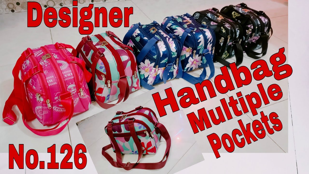 DIY: Designer Handbag, Shoulder Bag No. 126, With Multiple Pockets Tutorial By Anamika Mishra..
