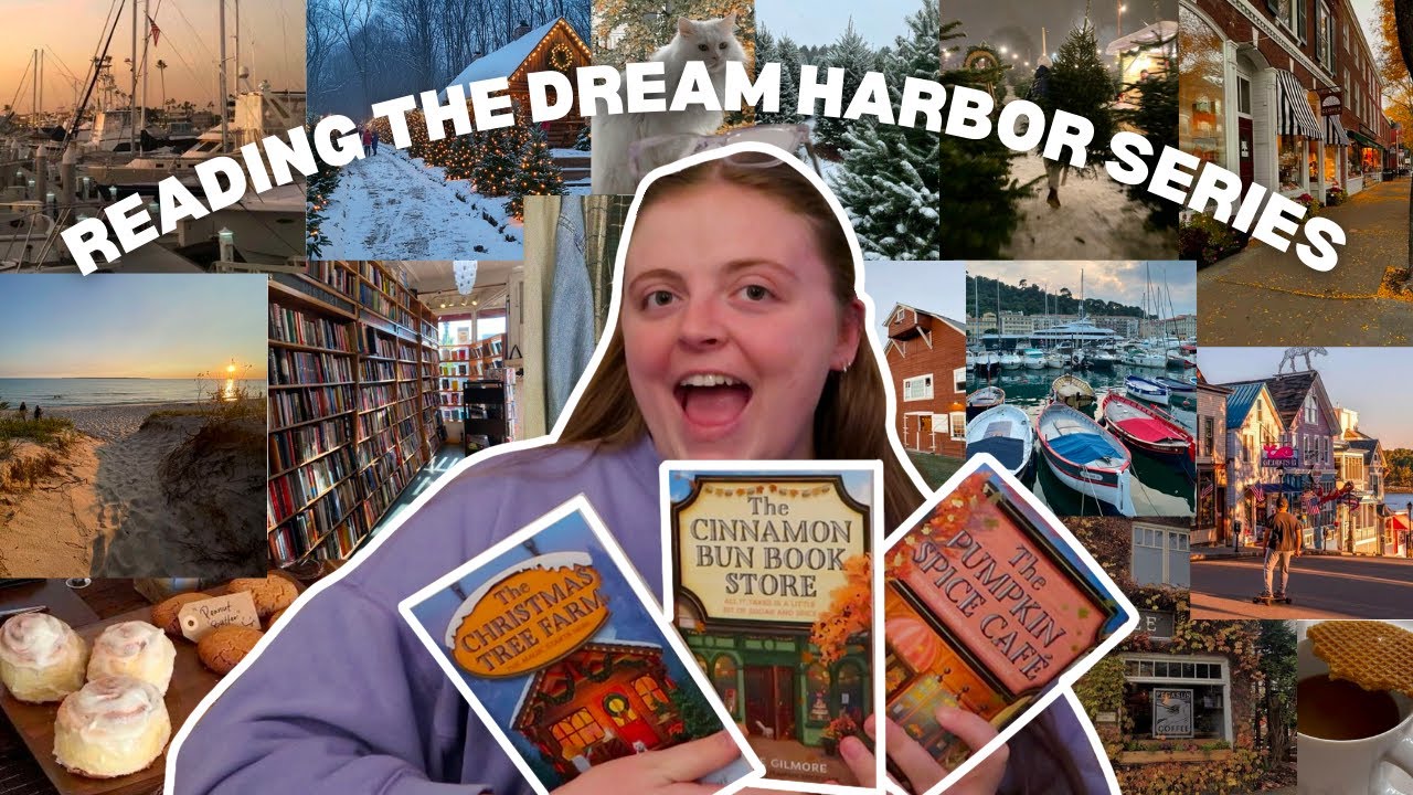 reading the dream harbor series by laurie gilmore 🍂🧣 (spoiler free reading vlog)