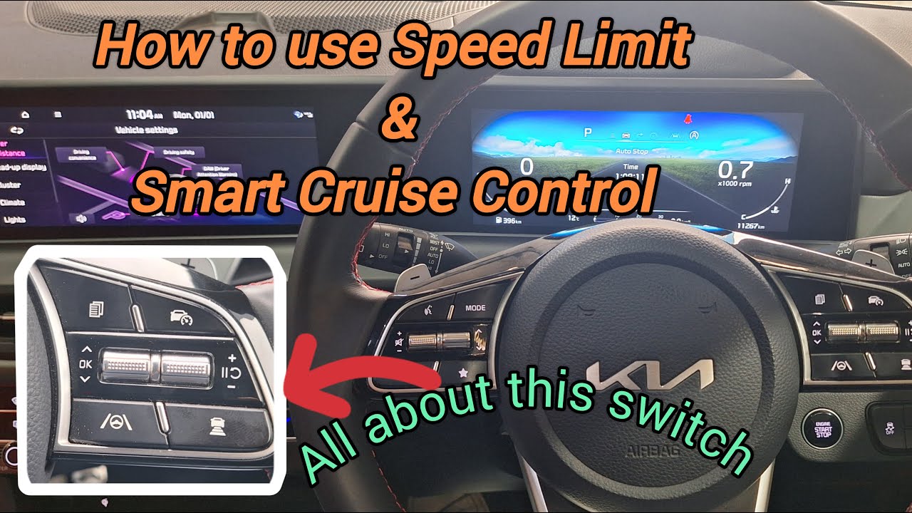 How to use Speed Limit & Smart Cruise Control in Kia Seltos Facelift #viral #info  #kia #kiaindia