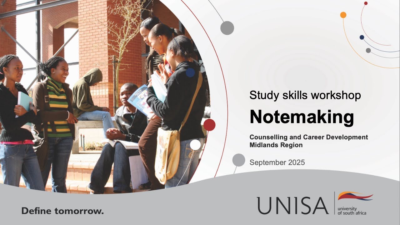 Unisa Notemaking workshop