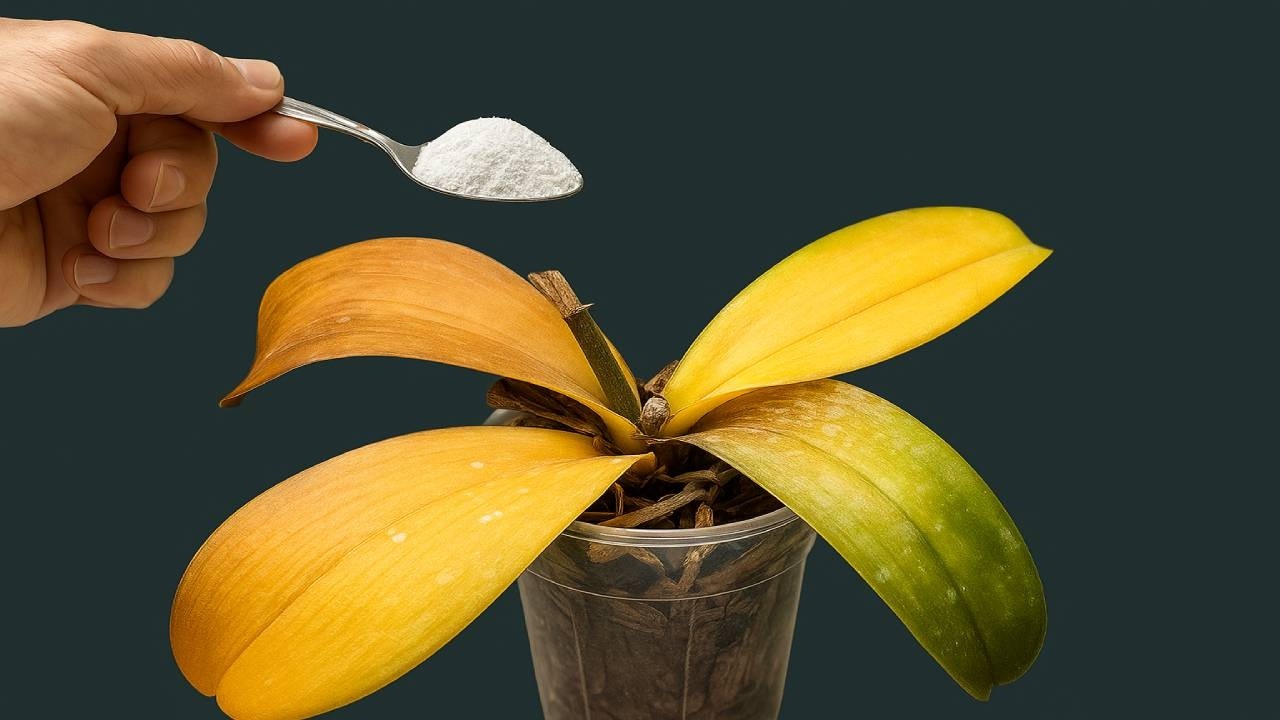 Sprinkle 1 spoon on the roots! The orchid immediately revived and bloomed all year round