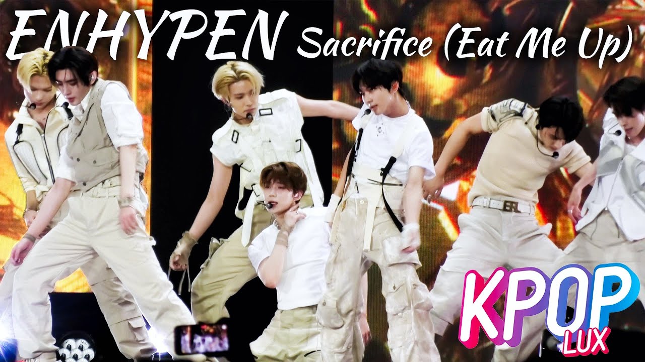 [4K] Kpop Lux 2023 ENHYPEN 'Sacrifice (Eat Me Up)' - FRONT STAGE Fancam