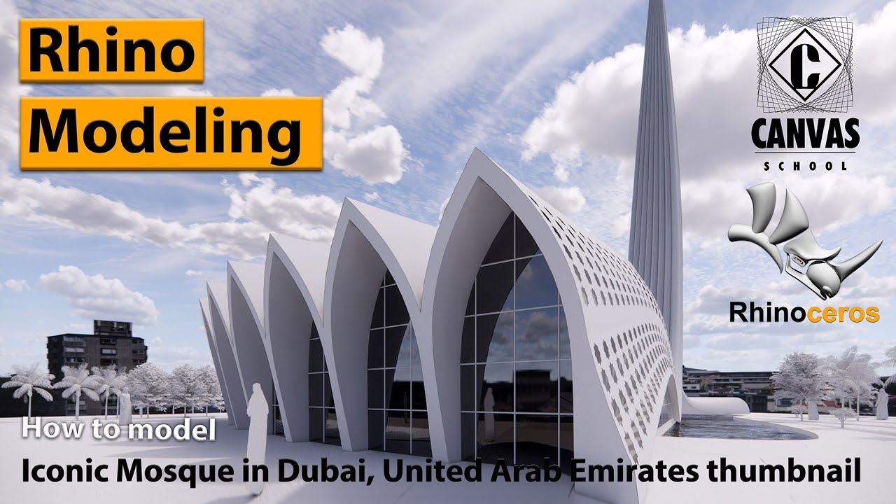 Rhino Tutorials - Iconic Mosque in Dubai, United Arab Emirates