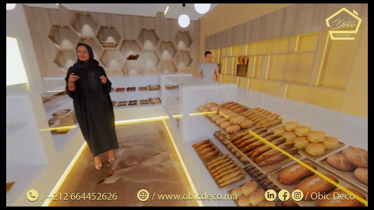 Decoration interieur Patisserie tanger 3D