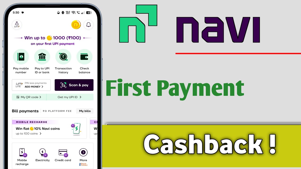 Navi App First Payment Cashback