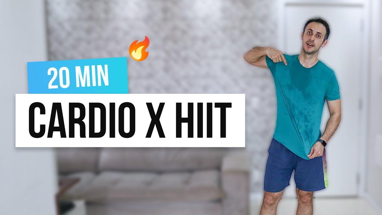 20 min TREINO AER&Oacute;BICO para SECAR em casa - Sem equipamentos 🔥